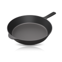 Cooklife 12 Inch Cast Iron Skillet Smooth Surface &amp; Lightweight Series